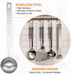HARFINGTON Single Measuring Spoon 3tsp (1tbsp, 15ml) Teaspoon/Tablespoon 430 Stainless Steel Single Tiny Square Bowl Measuring Spoon Long Handle Measure Scoop