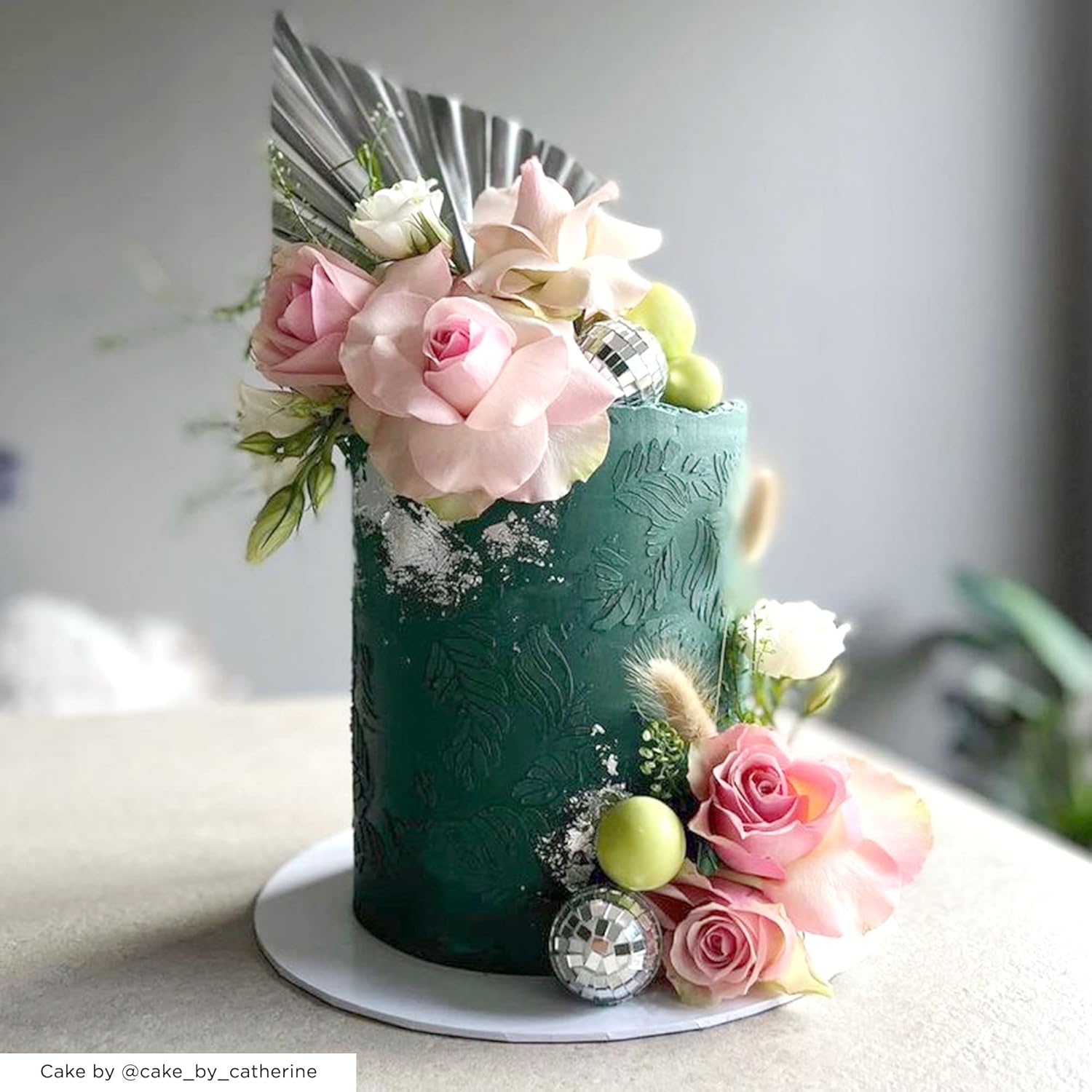 Large Cake Decorating Stencil (Merida) Falling Leaves Pattern