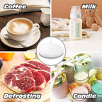 BESTINNKITS White Smart Coffee Auto On/Off Gravity-Induction Mug Office Desk Use, Candle Wax Cup Warmer Heating Plate (Up to 131F/55C), Middle…