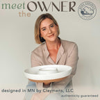 Mora Ceramic Chips and Dip Serving Tray: Large Divided Party Bowl Set for Chips & Salsa, Veggies & Dip, Fruit, Snacks, Entertaining, Hosting, etc. Minimalist Design for the Modern Hostess - White