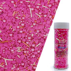 Sprinkles Red & Pink Series Cake Decorations Topper Edible Themed Sprinkles For Cake Decorations, Baking, Ice Cream, Cookies, Cupcake Topper 4.58OZ