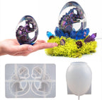 2 Pack Dinosaur Silicone Mold - Resin Candle & Easter Egg Mold - Animal & Cartoon Mold for Home Decoration