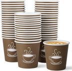 600 Pack 4 oz Paper Cups, Small Disposable Coffee Cups, Paper Espresso Cups, Hot/Cold Drinking Cups for Party, Picnic, Travel and Events