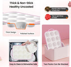 Silicone Muffin Pans for Baking 1 Pack, 2.6 Inch with Metal Reinforced Frame, Regular Size Nonstick Silicone Cupcake Pan for Baking Homemade Muffins, Cupcakes, Dishwasher Safe BPA Free-Pink