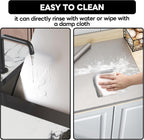 Stainless Steel Cutting Board with Lip 31.5" L X 22.8" W Large Cutting Board Metal Baking Board Non Stick Thick Board with Rolling Pin for Meat Fruits Vegetables Bread and Baking