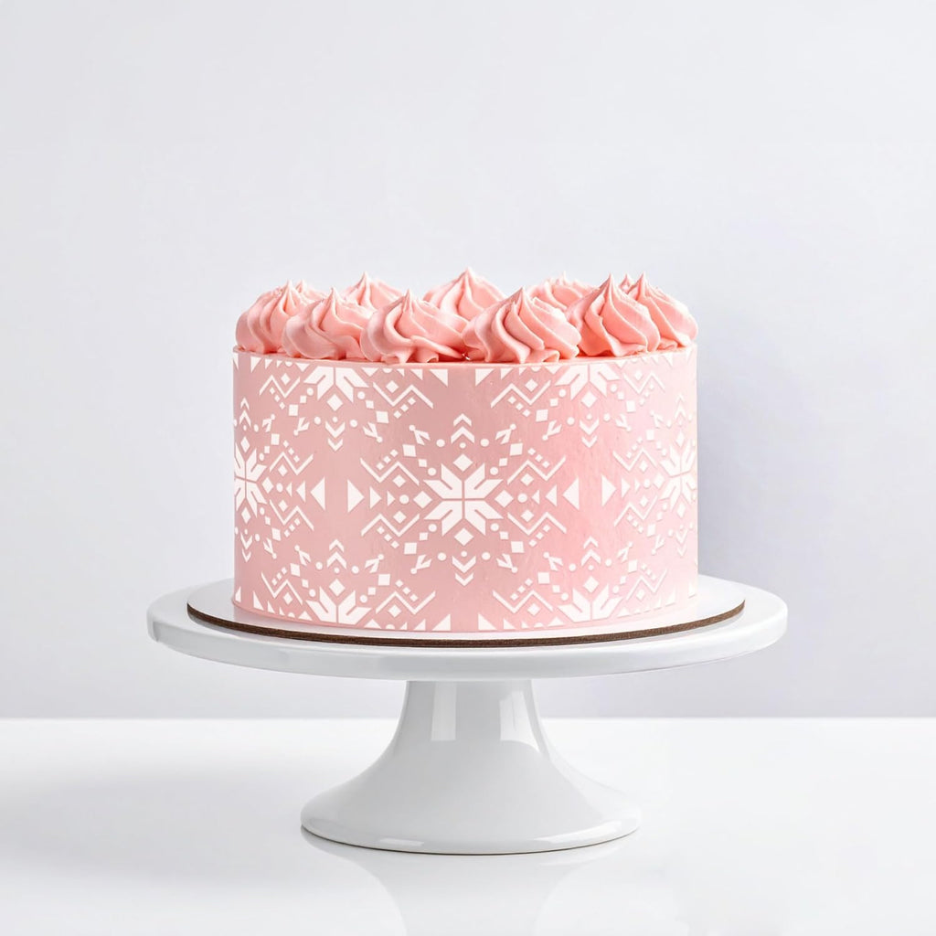 Long Border Cake Stencil, 4" x 12.75" (JAAD)