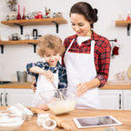 lepni.me Chefs Aprons | Cooking Baking Grilling for Home Restaurant | Premium Kitchen Aprons with Double Pocket for Men Women