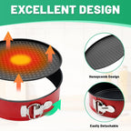 Springform Pan Set, Round Nonstick Pan (Red1)