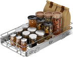 11" Wx21 D Pull Out Cabinet Organizer, Home Shelf Organization, Heavy-Duty Pull Out Shelves for Cabinets, Slide Out Drawers Organizer for Kitchen, Pantry
