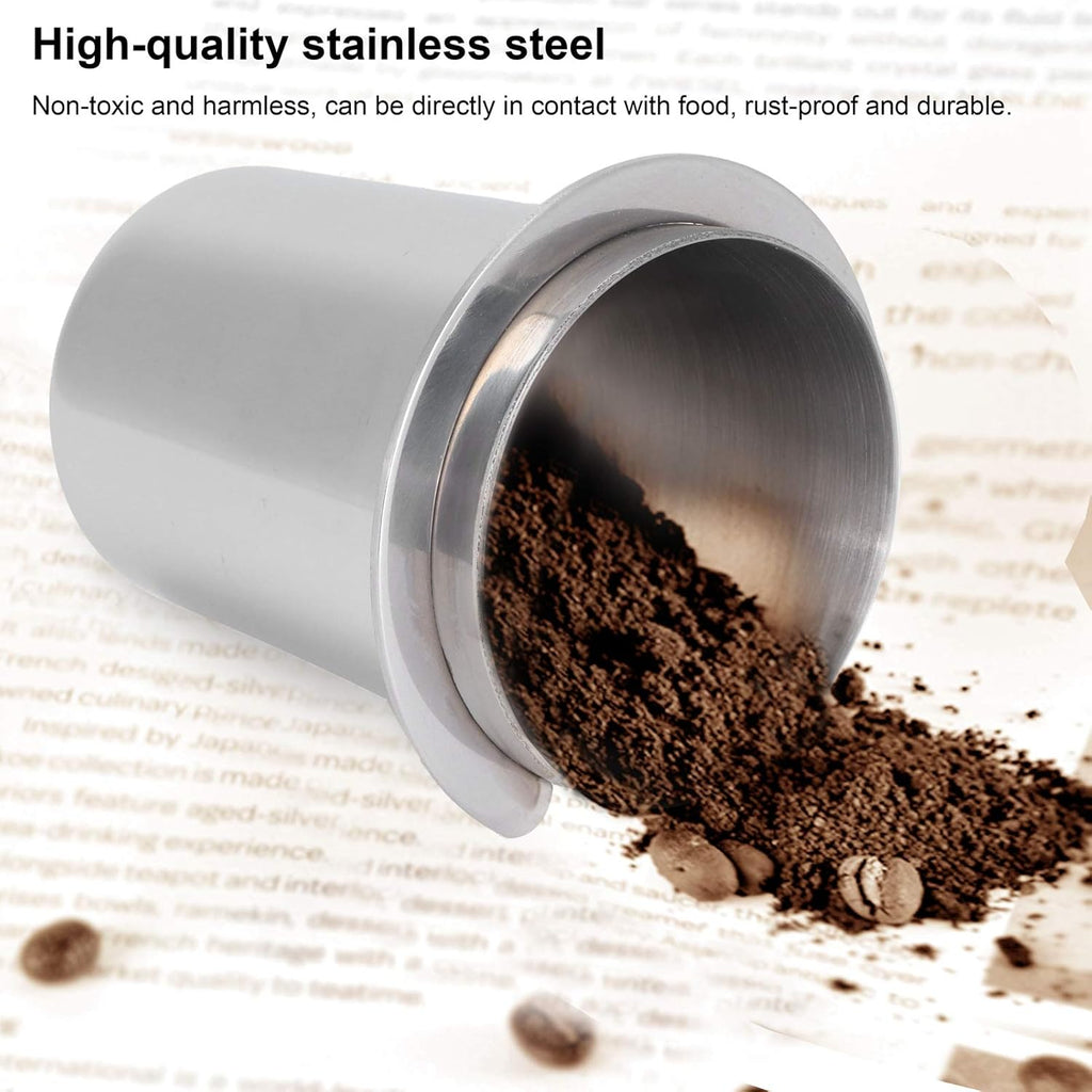 51mm Coffee Dosing Cup, Stainless Steel Coffee Bean Dosing Cup, Coffee Dosing Cup Suitable for Milk Tea Shop Coffee Shop Italian Coffee Machine
