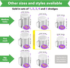 CUSINIUM Powdered Sugar Shaker Duster - With Handle - Cinnamon Shaker For Coffee Bar - Fine Mesh Dredge - 10 ounce | Style: Fine