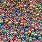 Edible Light Colorful Sugar Pearls Candy Sprinkles 120G/ 4.23Ounce Baking Cake Sprinkles Cupcake and Cake Topper Cookie Decorations Wedding Party Valentines Halloween Christmas Supplies