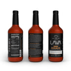 (3-Pack) LAVA Premium Mango Michelada Mix Made With Real Mango Puree, Ancho Chile Peppers, New Mexico Chile, Tamarind, Vegan, 1-Liter (33.8oz) Glass Bottle, Ready to Use