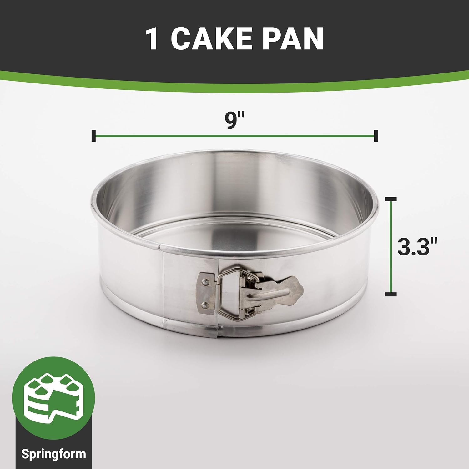 Restaurantware Met Lux 10 Inch Round Cake Pan 1 Springform Springform Pan - Removable Bottom Release Latch Silver Aluminum Cheesecake Pan For Baking Desserts