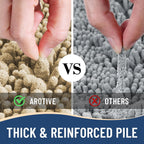 Arotive Luxury Chenille Bathroom Rug Mat, Extra Soft Thick Absorbent Shaggy Bath Rugs, Non-Slip Machine Wash Dry, Plush Bath Mats for Bathroom, Shower and Tub, 47x20, Beige