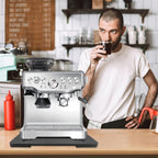 Appliance Slider 360° Rolling Tray for Coffee Maker Bamboo Coffee Pot Slider Tray for Countertop Rotation Sliding Tray with Wheels, Appliances Mat Easily from Under The Cabinet Black(15.7"×13")