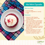 Heartland Gourmet Gluten Free Red Velvet Cupcake Mix - Rich and Decadent - Certified Gluten Free Ingredients - All Purpose - Safe for Celiac Diet - 2022 - Pack of 1