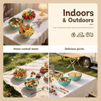 Wheat Straw Bowls for Kitchen set of 6,Anit-Scald Thick Soup Bowls 40oz,Microwave and Dishwasher Safe Bowl set easy to clean. Green