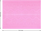 Embossing Lace Fondant Molds, Multi Circle Flowers Lace Mat Wedding Cake Decoration Tool, Silicone Lace Mat Mold for Cakes