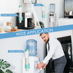 Medium Pull Type Cup Dispenser, Paste or Screw Plate Mountable Cups Holder, Fits 5oz - 7oz Cone or Flat Bottom Cups, 16” Tube Length, Mounting Water Dispenser Cooler or Wall (Medium, Green)