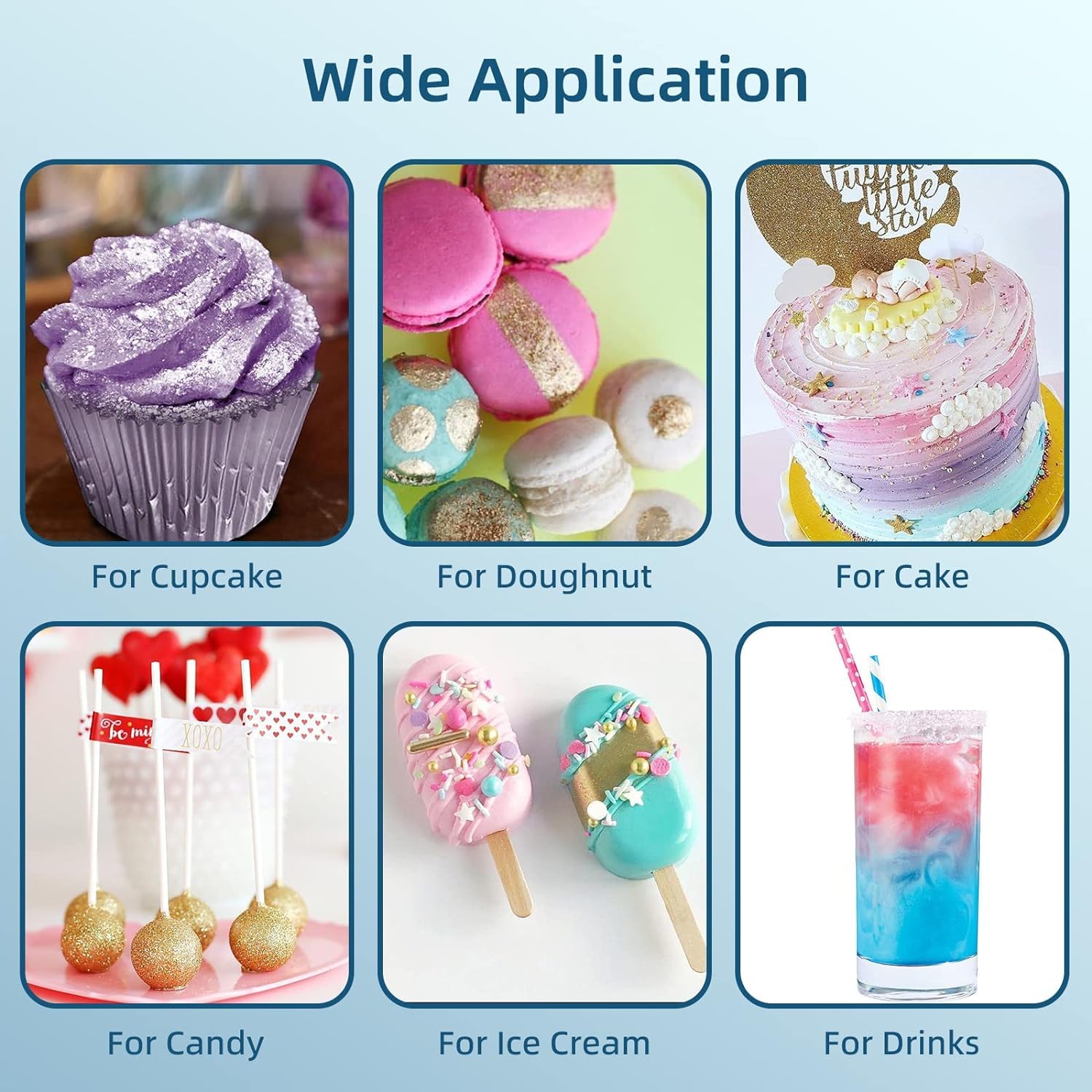 Edible Glitter - 1oz Luster Dust Edible Food Grade Glitter for Cocktail, Cake Decorating, Baking, Drinks - Shimmer Dust Powder, Metallic Food Coloring Powder for Icing, Fondant, Candy, Cookie (Purple)