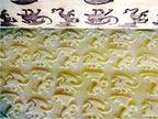DRAGONS embossing rolling pin. Wooden embossing rolling pin with dragons
