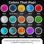 Bulk (20g) Black Luster Dust Edible Cake Decorations, Edible Black Dust for Cakes, Black Edible Luster Dust for Cupcake Decorations, Cake Drip, Black Fondant for Cakes and Black Edible Paint