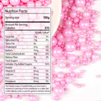 Pink Pearl Sugar Sprinkles, Desserts Decoration, Edible Pearl Candy, 150g/5.29oz Mix Size, Cake, Donut, Cupcake, Gender- Reveal Party, Valentine's Day, Wedding Party, Christmas Supplies