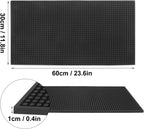 3 Pack Rubber Bar Mats, 24" x 12" Black Large Bar Service Mat, Spill Mat for Countertop, Bartending, Rubber Bar Mats, Efficient and Stylish Solution for Every Bartending Need,by KUKLIPJIM