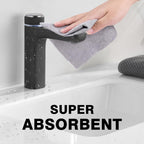 Microfiber Cloth Roll 75 Pack, 180GSM, Tear Away Microfiber Towels 12x12 Inch, Reusable Cleaning Rags for Car Detailing, Kitchen, Dishes, House Cleaning, Windows, Glass, Garage, Shop (Grey)