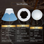 Ceramic Reusable Coffee Filter Dripper Paperless Sustinable Mt. Fuji Made in Japan (Orange)