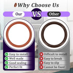 18 PCS Seal O-Ring Kit Gasket Seal Set Fit for Saeco Philips Gaggia, Professional Coffee Machine O'Rings for Boiler Outlet Pin and Brew Unit, Food Grade Silicone Ring for Saeco Daily Replacement