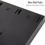 Mind Reader Single Serve Coffee Pod Drawer and Cup Condiment Set, 2 Pcs., 36 Pod Capacity, 5.35"L x 11.25"W x 11.15"H, Black