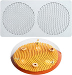 TUKE Fondant Lace Silicone Mold Beehive Dessert Cake Pastry Chocolate Honeycomb Decorating DIY Molecular Cuisine Kitchen Bakeware (C_ Honeycomb)