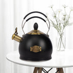 Whistling Tea Kettle Stainless Steel Teapot, Teakettle for Stovetop Induction Stove Top, Fast Boiling Heat Water Tea Pot 2.6 Quart