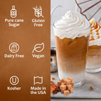 Syruvia Brown Sugar Cinnamon Syrup for Coffee 25.4 Ounces Brown Sugar Cinnamon Coffee Syrup Flavor,