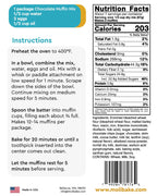 Molibake Chocolate Muffin Mix - Pack of 2 – Premium Chocolate Muffin Baking Mix with Cocoa Powder and Real Chips for Home Oven and Maker – 14 oz – Easy-to-Use Mix for Fluffy, Bakery-Style Homemade