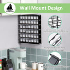 FlagShip 6-Tier Coffee Pod Holder for K Cup - 42 Capsule Max Capacity Metal Rack, Ultra-Efficient Corner Storage Space Saving Design
