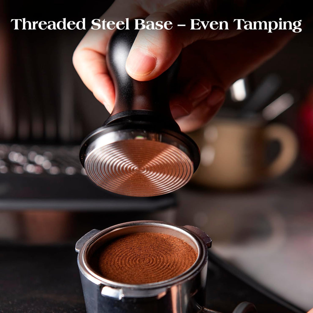 7 PCS 58mm Espresso Accessories Kit: Espresso Tamper, Coffee Distributor, Puck Screen, Dosing Funnel and WDT Tool Espresso Machine Accessories, Gifts for Coffee Lovers
