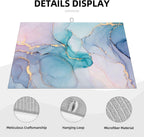 Large Dish Drying Mats For Kitchen Counter Microfiber Kitchen Drying Mat XL Draining Pad Absorbent Quick Drying Dish Mat 18x24 Inch - Marble Golden Swirls
