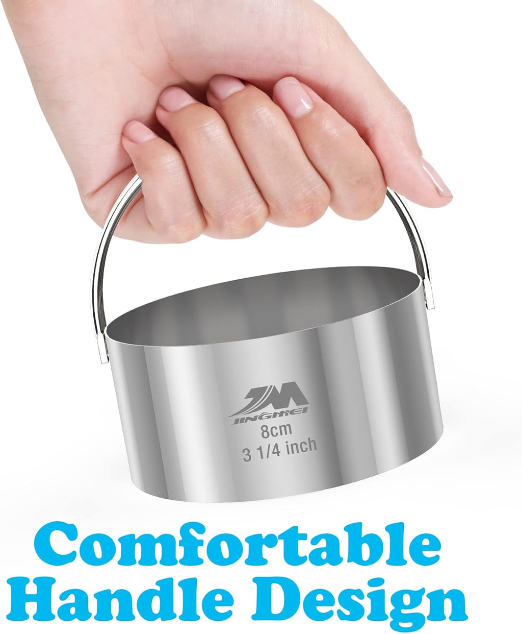 Biscuit Cutter Set for baking (5 Pieces/Set), Round Cookies Cutter with Handle, Professional Baking Dough Tools