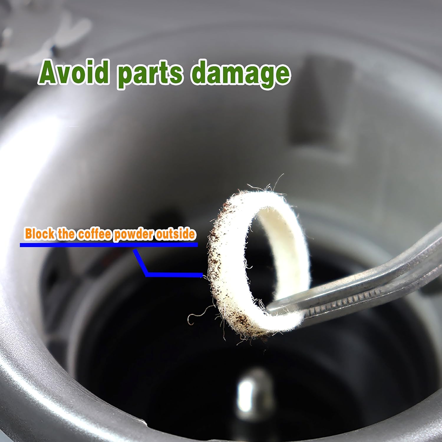 coffee Felt washers for espresso machine grinders Models include BES870 BES878 BES880 BES980 BES990 BCG600 BCG820