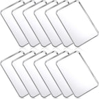 Mimorou 12 Pcs Baking Sheet Stainless Steel Cookie Sheet Small Metal Pans Professional Rectangle Oven Trays Kitchen Baking Cooking Oven and Toaster, Dishwasher Safe(8 x 5.9 Inches)