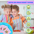 Manvscakes, pink sprinkles, valentines, cake sprinkles, gluten free, cookies, chocolate, fondant, princess topping, ice cream, edible, dessert decoration (Pink Blue)