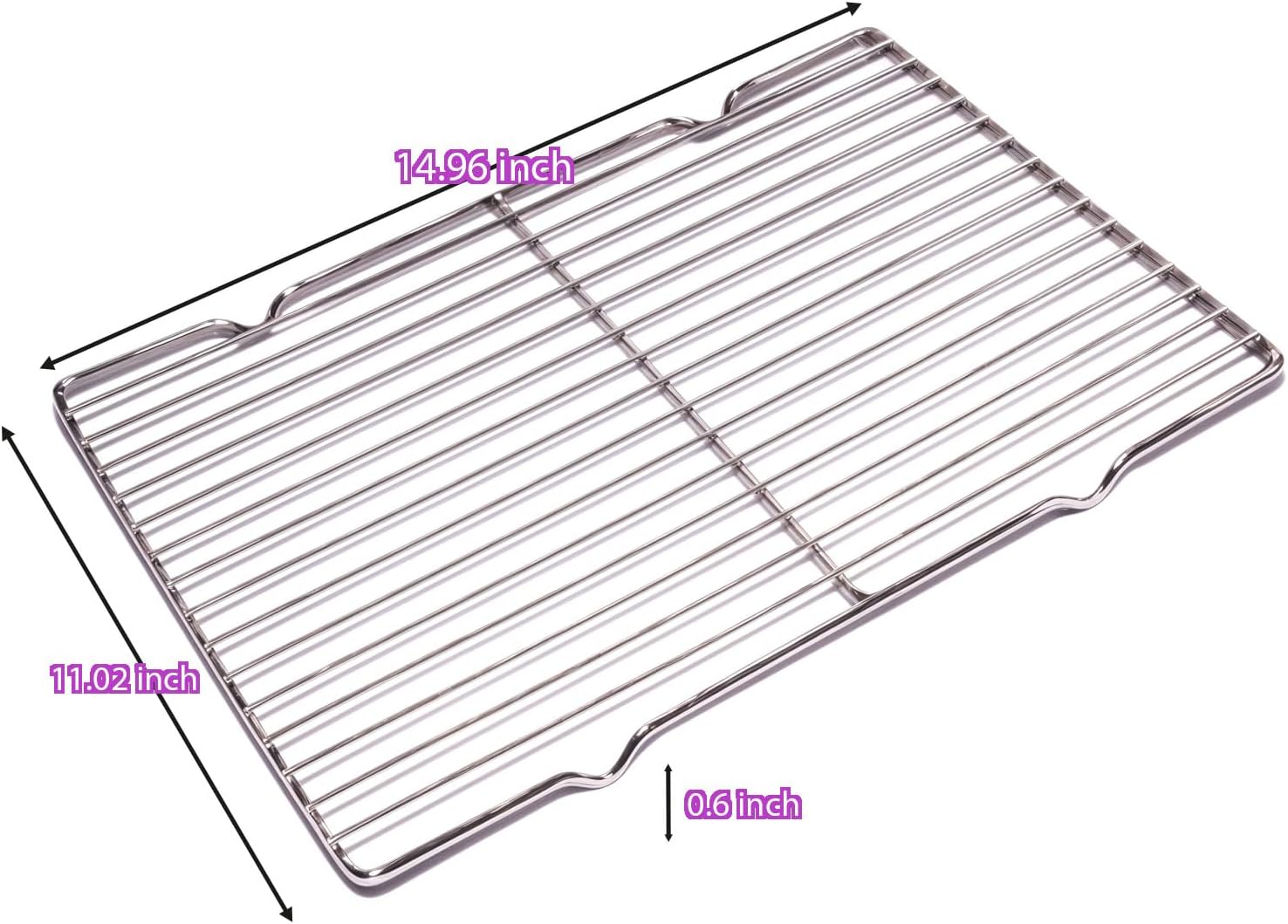 2Pcs Stainless Steel Cooling Racks, Cooling Racks for Cooking and Baking, Cookie Cooling Rack, Oven Cooling Racks for Cooking