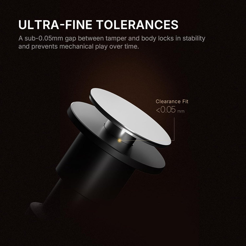 TIMEMORE 58mm Espresso Tamper - Stainless Steel & Aluminum Impulse Impact Coffee Accessories with Sound Feedback for Barista, Spring-Loaded Hand Tamper Tool Fits 58mm Portafilter (4 Springs Included)