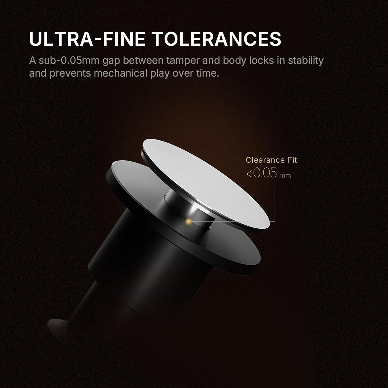 TIMEMORE 58mm Espresso Tamper - Stainless Steel & Aluminum Impulse Impact Coffee Accessories with Sound Feedback for Barista, Spring-Loaded Hand Tamper Tool Fits 58mm Portafilter (4 Springs Included)