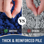 Arotive Luxury Chenille Bathroom Rug Mat, Extra Soft Thick Absorbent Shaggy Bath Rugs, Non-Slip Machine Wash Dry, Plush Bath Mats for Bathroom, Shower and Tub, 47x24, Royal Blue