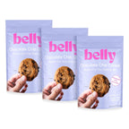 Belly Chocolate Chip Cookie Mix with Collagen Protein | High-Protein | Soft & Chewy Cookies | Grain-Free Dairy-Free Nut-Free | Healthy Snacks For Adults & Kids | Women-Owned Business | 10.5 oz | 3 Pack