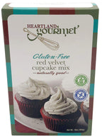 Heartland Gourmet Gluten Free Red Velvet Cupcake Mix - Rich and Decadent - Certified Gluten Free Ingredients - All Purpose - Safe for Celiac Diet - 2022 - Pack of 1